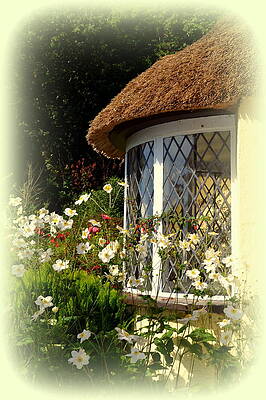Thatched Cottage Window by Carla Parris Thatched Cottage Window by Carla Parris