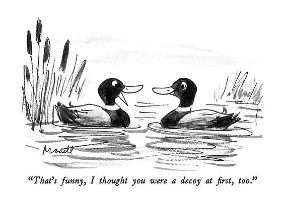 Wall Art - Drawing - That's Funny by Frank Modell