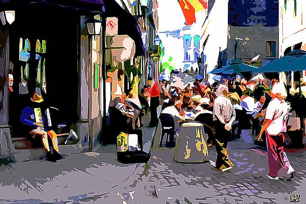 Wall Art - Painting - The Accordion Player by CHAZ Daugherty