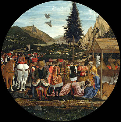 The Adoration Of The Magi Print by Domenico Veneziano