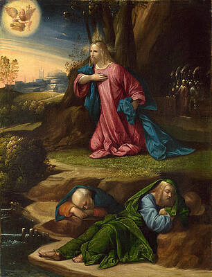 The Agony in the Garden Print by Benvenuto Tisi