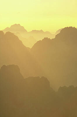 Wall Art - Photograph - The Alps, View From A Helicopt Re by Mario Colonel