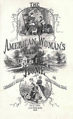 Wall Art - Drawing - The American Woman's Home by Granger