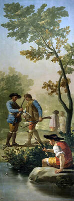 The Angler Print by Francisco Goya