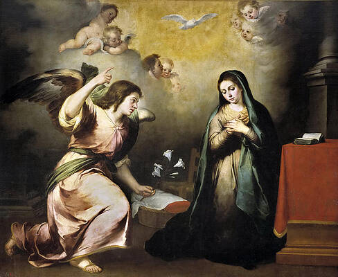 The Annunciation Print by Bartolome Esteban Murillo