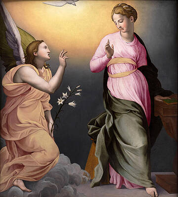 The Annunciation Print by Bronzino