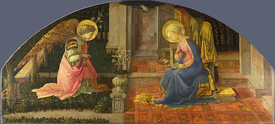 The Annunciation Print by Fra Filippo Lippi