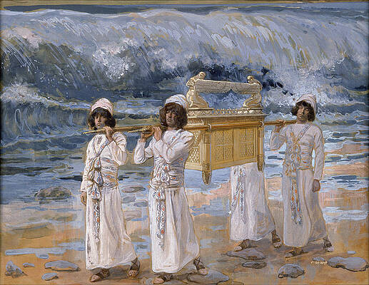 The Ark Passes Over The Jordan Print by James Jacques Joseph Tissot