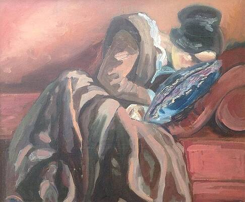 The Artist's Sister Asleep- after Adolph Von Menzel by Kerrie B Wrye The Artist's Sister Asleep- after Adolph Von Menzel by Kerrie B Wrye