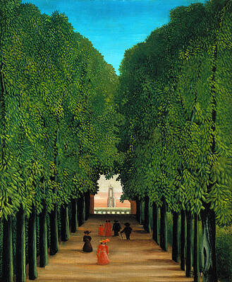 The Avenue in the Park at Saint Cloud Print by Henri Rousseau