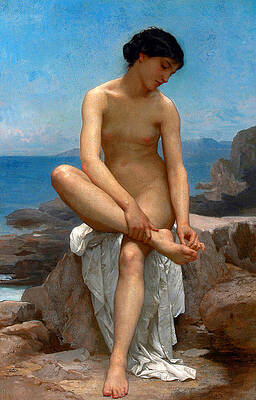 The Bather Print by William-Adolphe Bouguereau