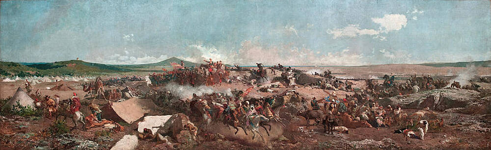 The Battle of Tetouan Print by Mariano Fortuny