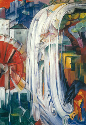 The Bewitched Mill Print by Franz Marc