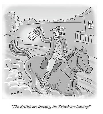 Wall Art - Drawing - The British Are Leaving by Kim Warp