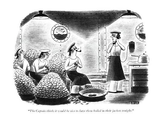 Wall Art - Drawing - The Captain Thinks It Would Be Nice by Richard Taylor