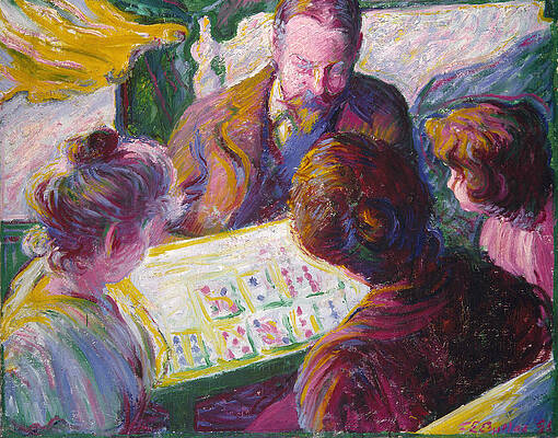 The Card Players Print by Theodore Earl Butler