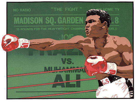 Boxing Drawing - The Champ by Anne Gifford