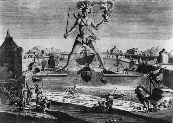 Wall Art - Photograph - The Colossus Of Rhodes, Print 1860s by Everett
