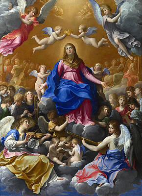 The Coronation of the Virgin Print by Guido Reni
