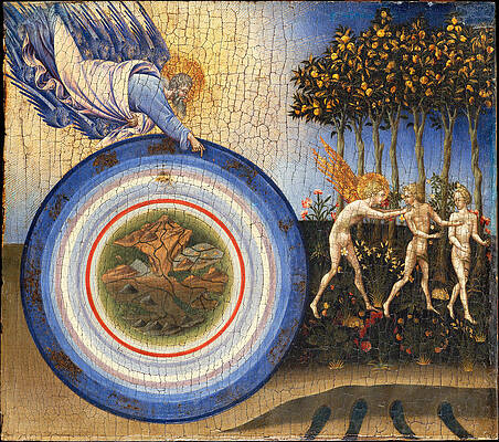 The Creation of the World and the Expulsion from Paradise Print by Giovanni Di Paolo