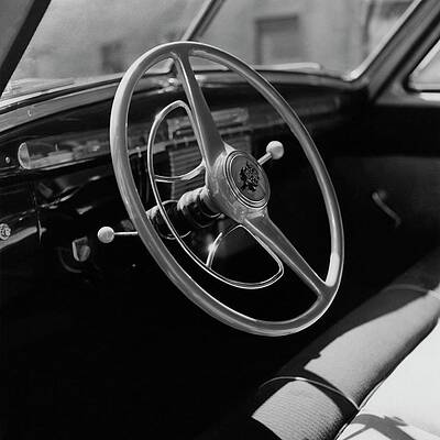 Wall Art - Photograph - The Dashboard Of A Frazer Sedan by Constantin Joffe