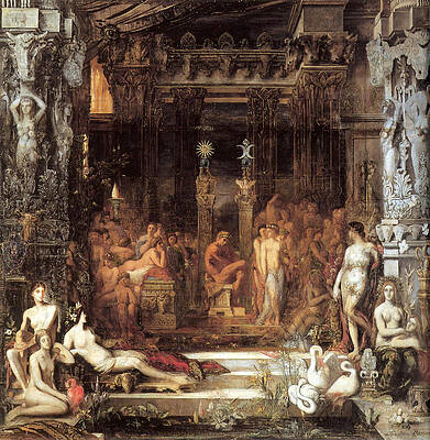 The Daughters of Thespius Print by Gustave Moreau