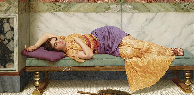 The Day Dream Print by John William Godward