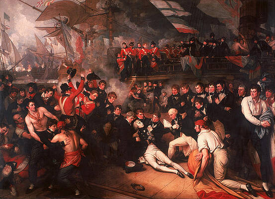 The Death of Nelson Print by Benjamin West