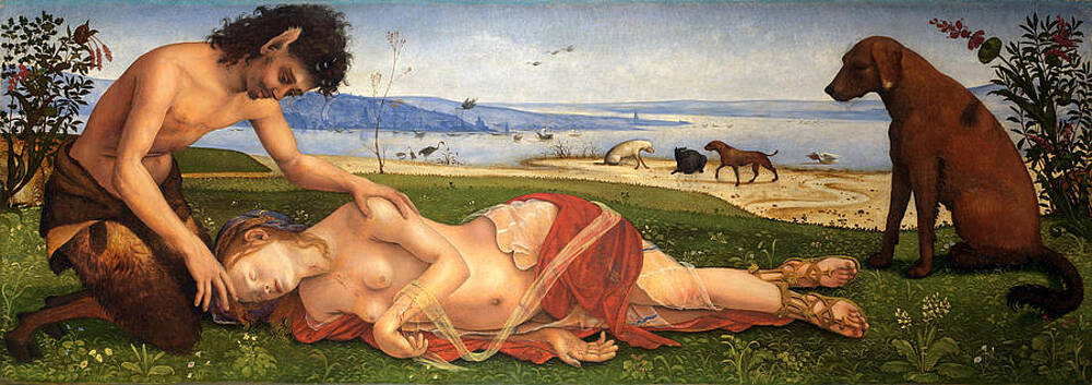 The Death Of Procris Print by Piero di Cosimo