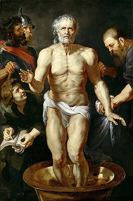 The Death of Seneca Print by Peter Paul Rubens