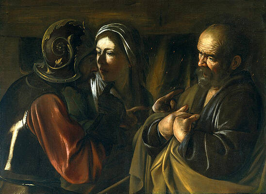 The Denial of Saint Peter Print by Caravaggio