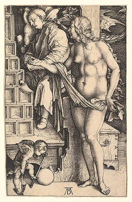 The Dream of the Doctor Print by Albrecht Duerer