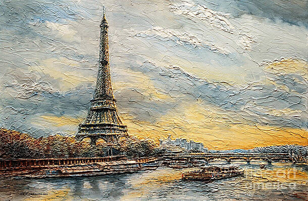 The Eiffel Tower- from the River Seine by Joey Agbayani