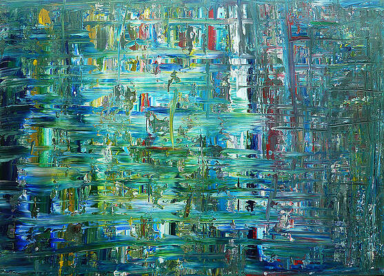 Wall Art - Painting - The Emerald Forest by Derek Kaplan