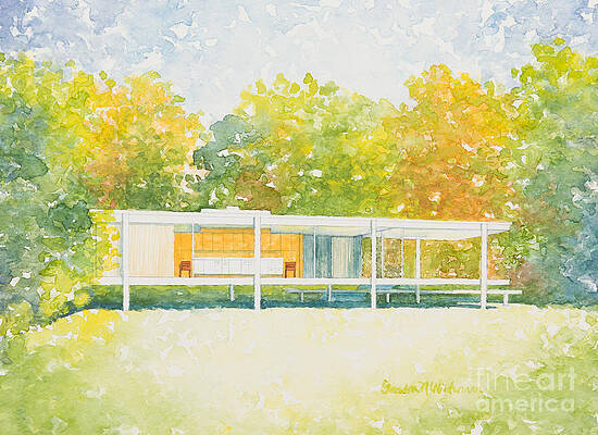 The Farnsworth House by Sandra Neumann Wilderman The Farnsworth House by Sandra Neumann Wilderman
