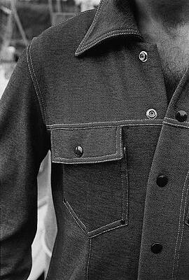 Wall Art - Photograph - The Front Of A Denim Jacket by Mark Patiky