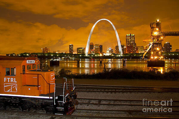 The FTRL Railway with St Louis in the background by Garry McMichael The FTRL Railway with St Louis in the background by Garry McMichael