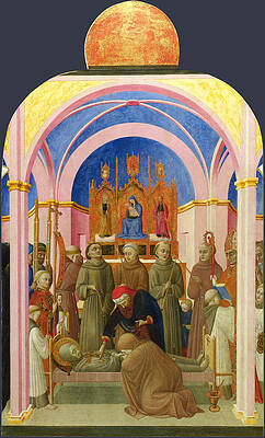 The Funeral of Saint Francis Print by Sassetta