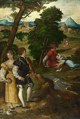 The Garden of Love Print by Bernardino da Asola