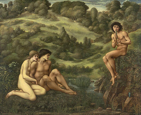 The garden of Pan Print by Edward Burne-Jones