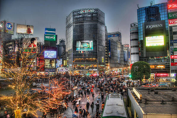 The Glow of Shibuya Crossing by Michael Duthie