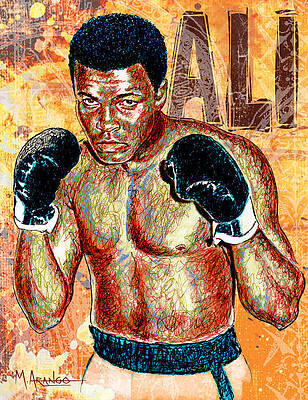 Боксерский рисунок - Величайший всех времен от Марии Аранго