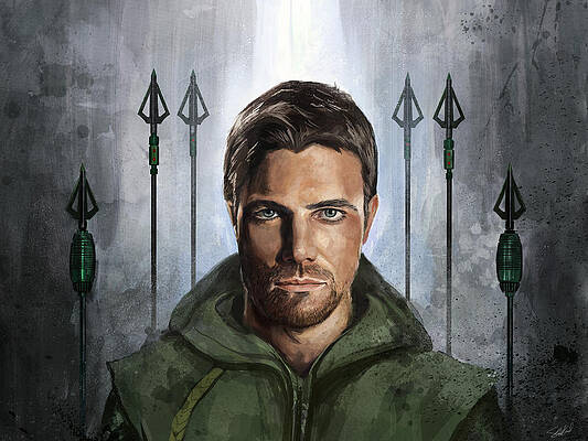 Wall Art - Digital Art - The Green Vigilante  by Steve Goad