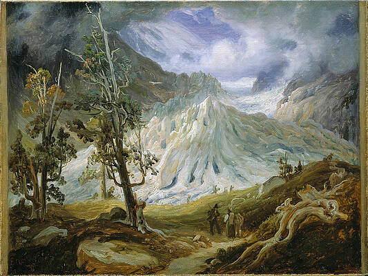 The Grindelwaldgletscher Print by Thomas Fearnley