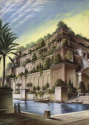 The Hanging Gardens Of Babylon Art Fine Art America The Hanging Gardens Of Babylon Art Fine Art America