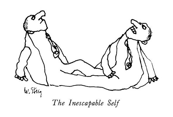 Wall Art - Drawing - The Inescapable Self by William Steig