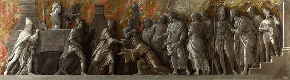 The Introduction of the Cult of Cybele at Rome Print by Andrea Mantegna