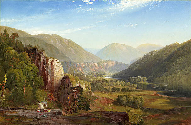 The Juniata Evening Print by Thomas Moran