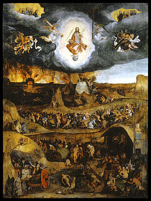 The Last Judgment Print by Pieter Huys The Last Judgment Print by Pieter Huys