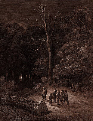 Wall Art - Drawing - The Light In The Wood by Litz Collection